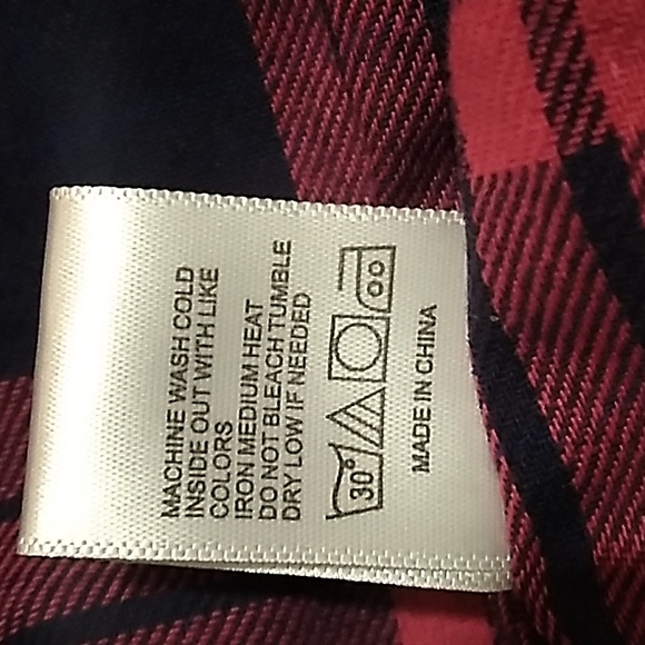 LS Pearl Snap ButtonClosure Flannel Shirt Black - Picture 11 of 12